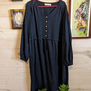 Linen Midi Dress from Etsy Seller Lokonkon